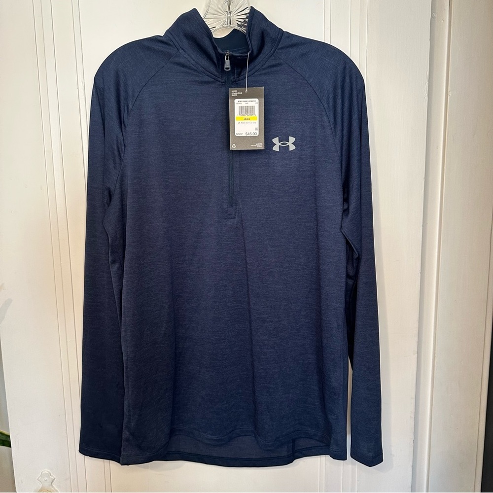 Under Armour Navy Quarter-Zip Performance Top